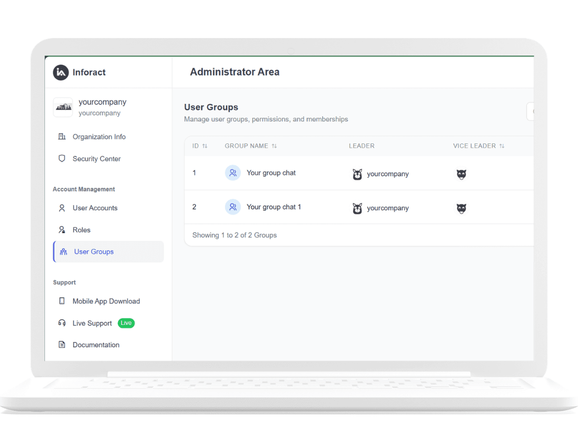 Tổ chức doanh nghiệp được thiết lập rõ ràng ngay từ lõi hệ thống - slide 1